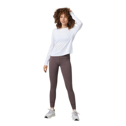 Vuori Womens W-Daydream Crew Tops in White Color