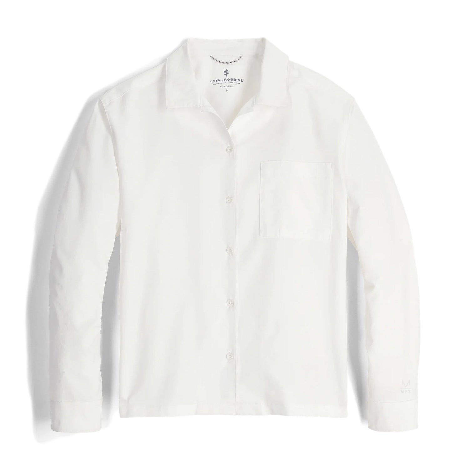 Royal Robbins Womens Expedition 111 Ls Tops in White Color