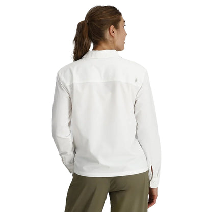 Royal Robbins Womens Expedition 111 Ls Tops in White Color