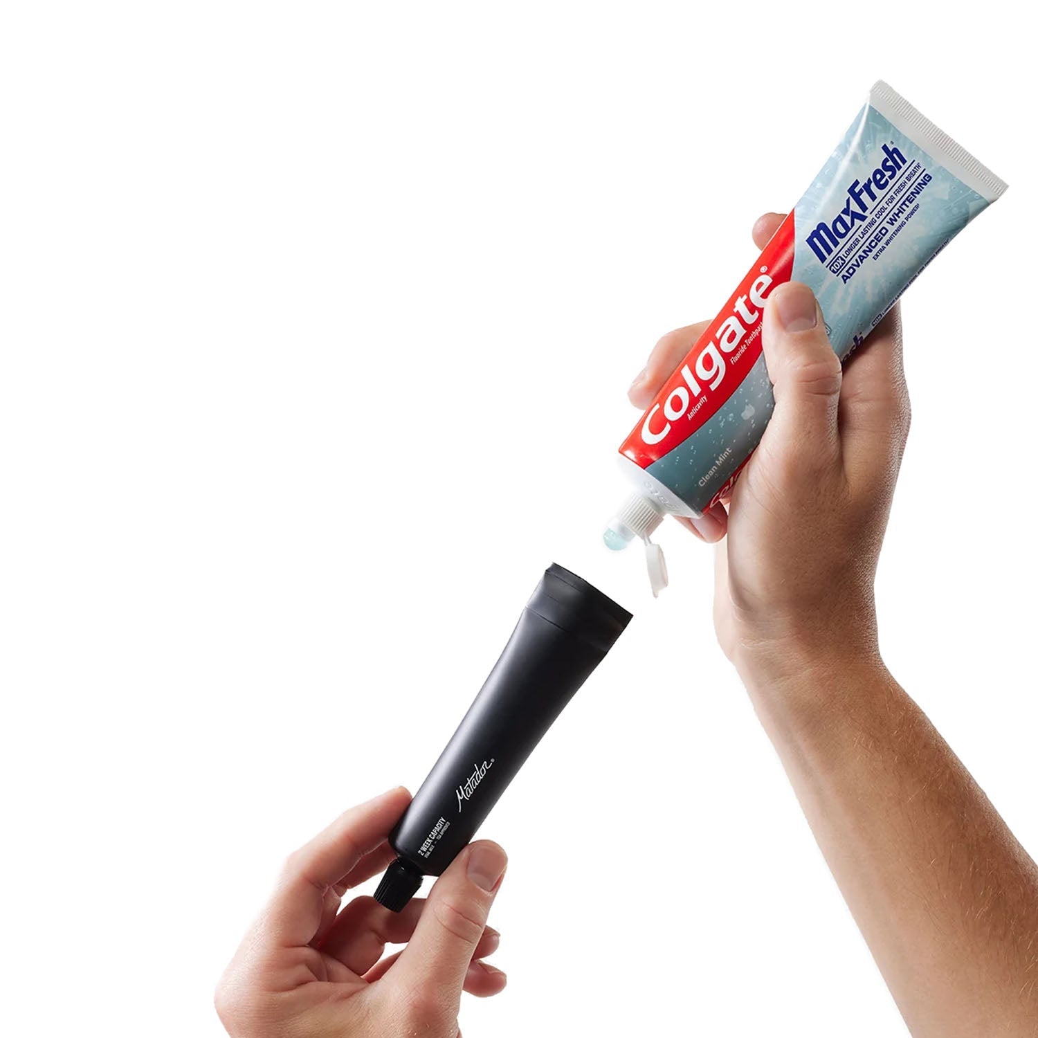 REFILLABLE TOOTHPASTE | BLACK/WHIT