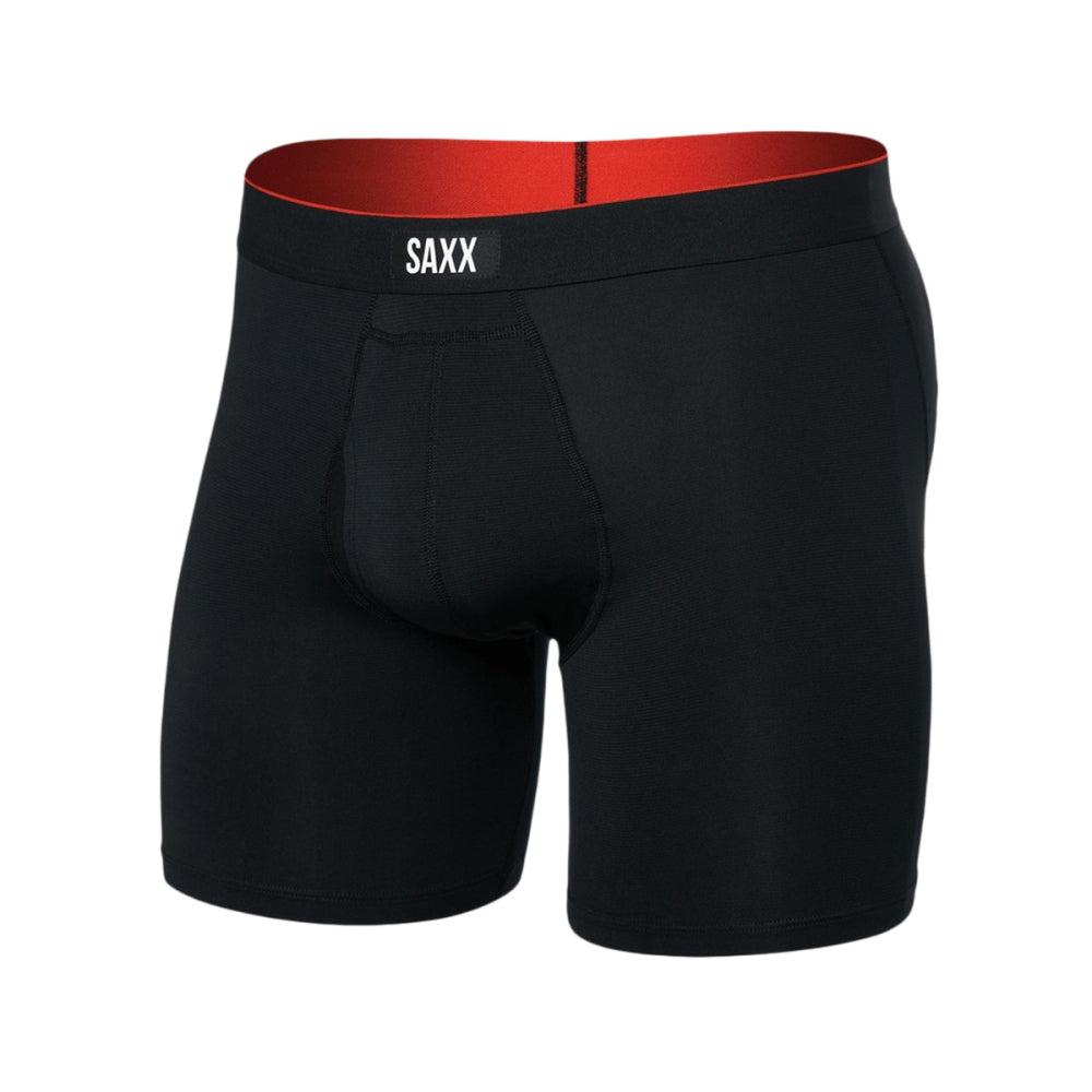 Saxx Apparel Mens Multisport Mesh Bb Underwear in Black Color