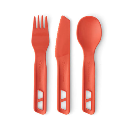 Sea To Summit Passage Cutlery St 3Pc Camp Cooking in Orange Color