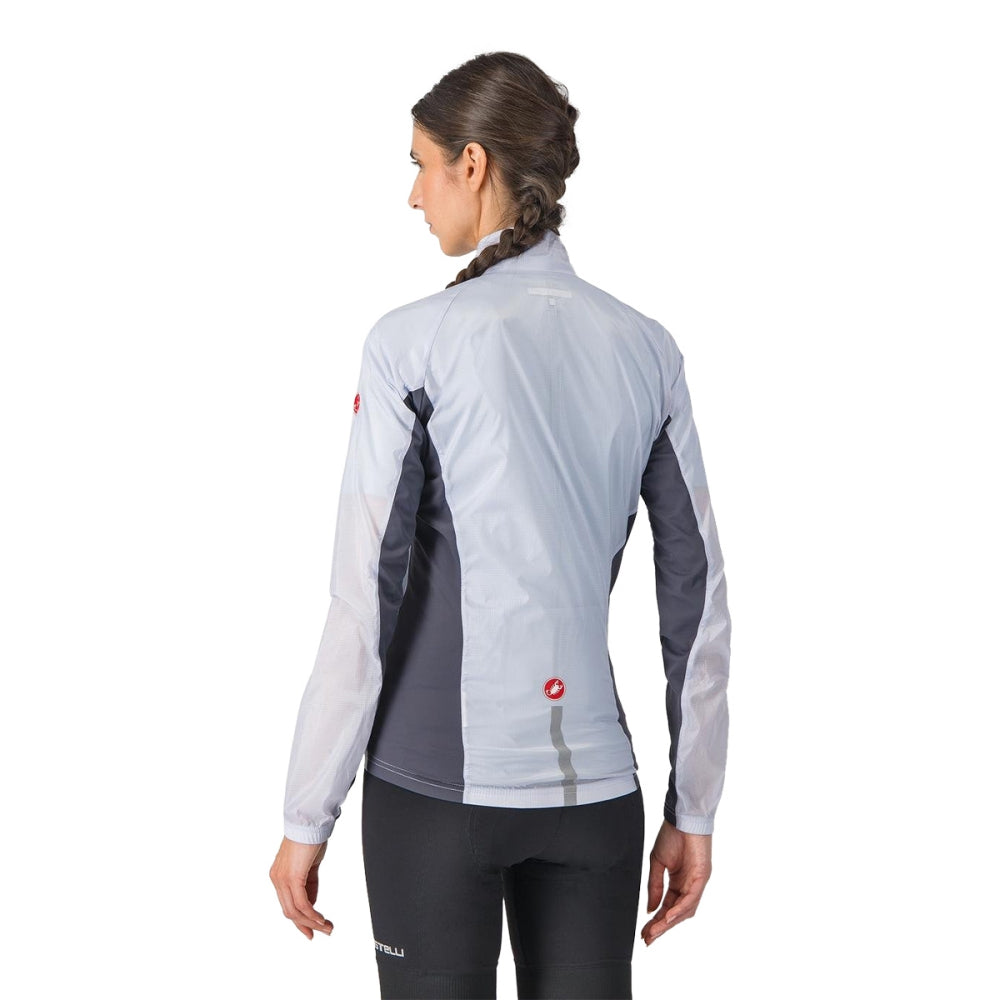 Castelli Womens Squadra Stretch Jacket Cycling Jackets in Grey Color