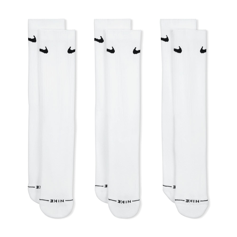 Nike Unisex 3Pk Ed Elvd Dri-FIT Crew Socks in No Color