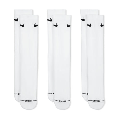 Nike Unisex 3Pk Ed Elvd Dri-FIT Crew Socks in No Color