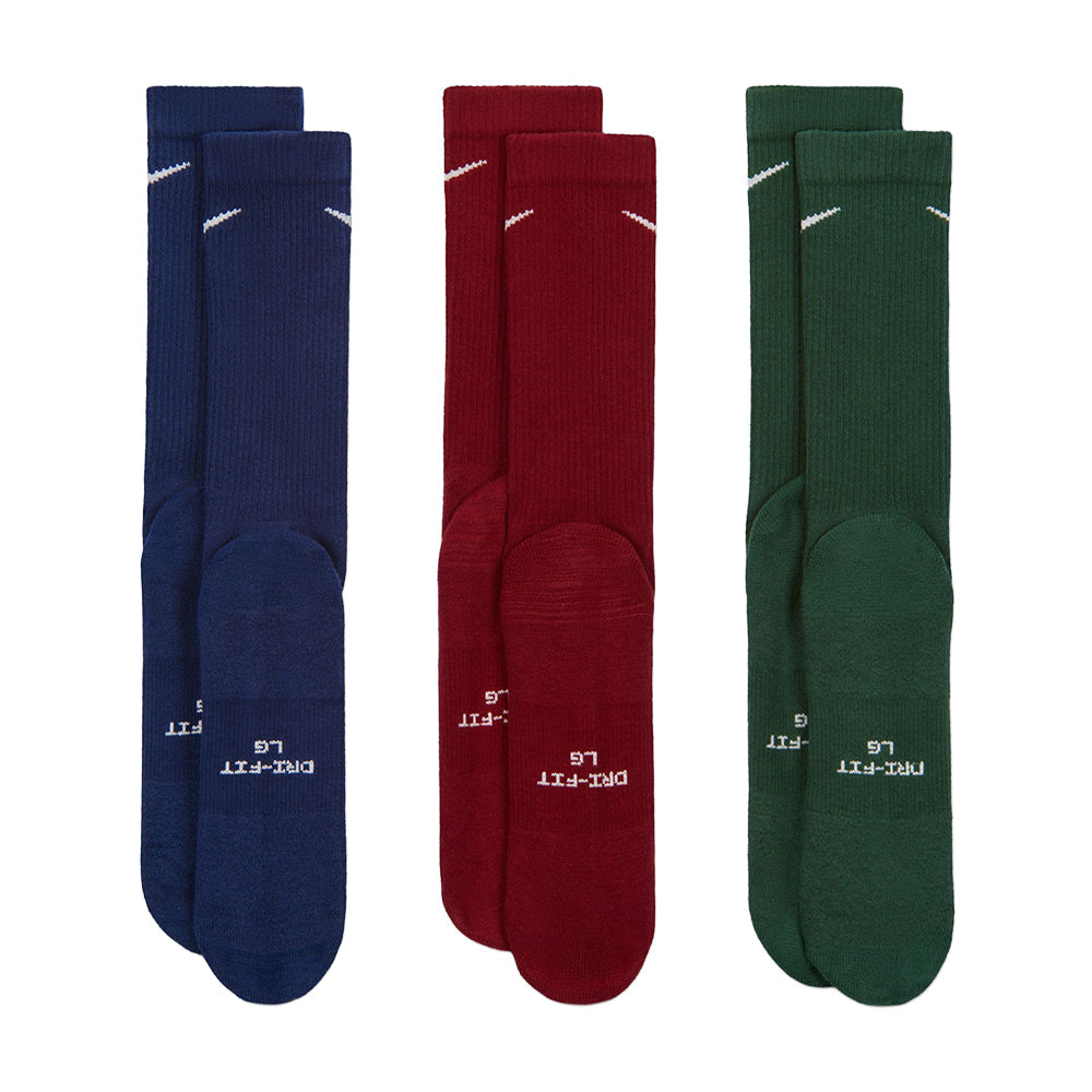 3PK ED ELVD DRIFIT CREW | 907-ASSORT