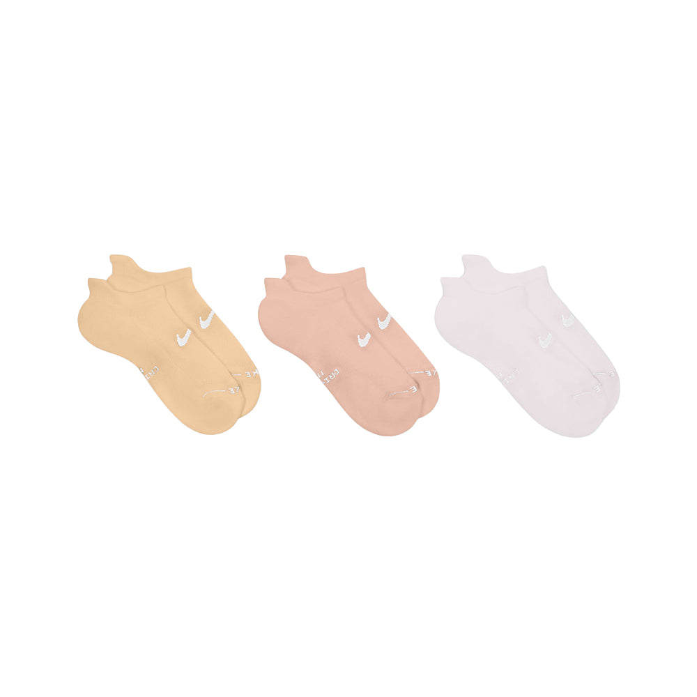 Nike Unisex 3Pk Ed Elvd Dri-FIT Nosho Socks in Multi Color