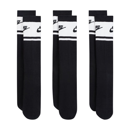 Nike Unisex 3Pk Ed Elvd Fta St Crew Socks in Multi Color