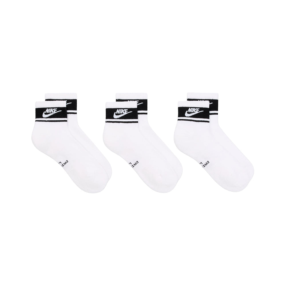 Nike Unisex 3Pk Ed Elvd Fta St Ankle Socks in Multi Color