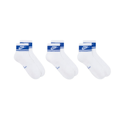 Nike Unisex 3Pk Ed Elvd Fta St Ankle Socks in Multi Color