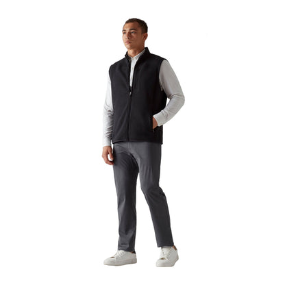 Rhone Mens Fleece Vest in Black Color