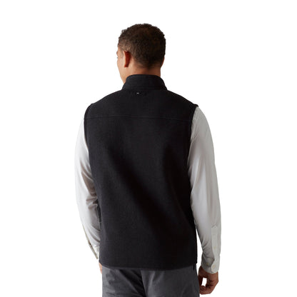 Rhone Mens Fleece Vest in Black Color