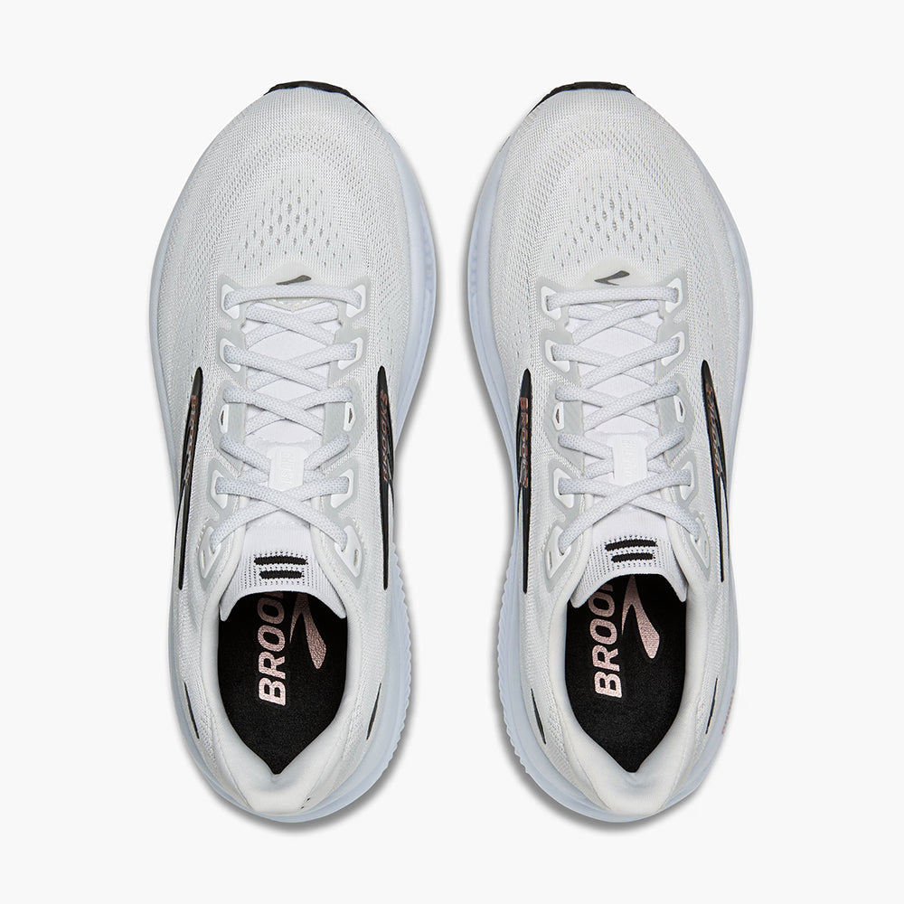 Brooks Womens Ghost 18 Running Shoes in White Color