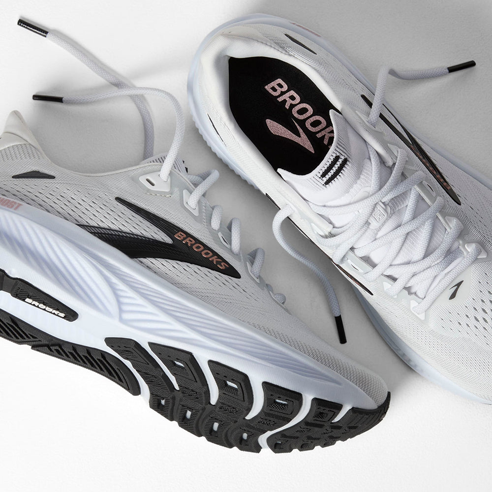 Brooks Womens Ghost 18 Running Shoes in White Color