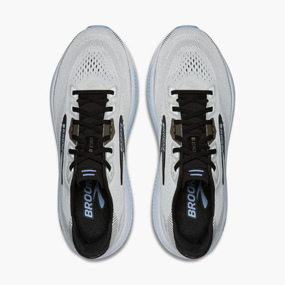 Brooks Mens Ghost 18 Running Shoes in White Color