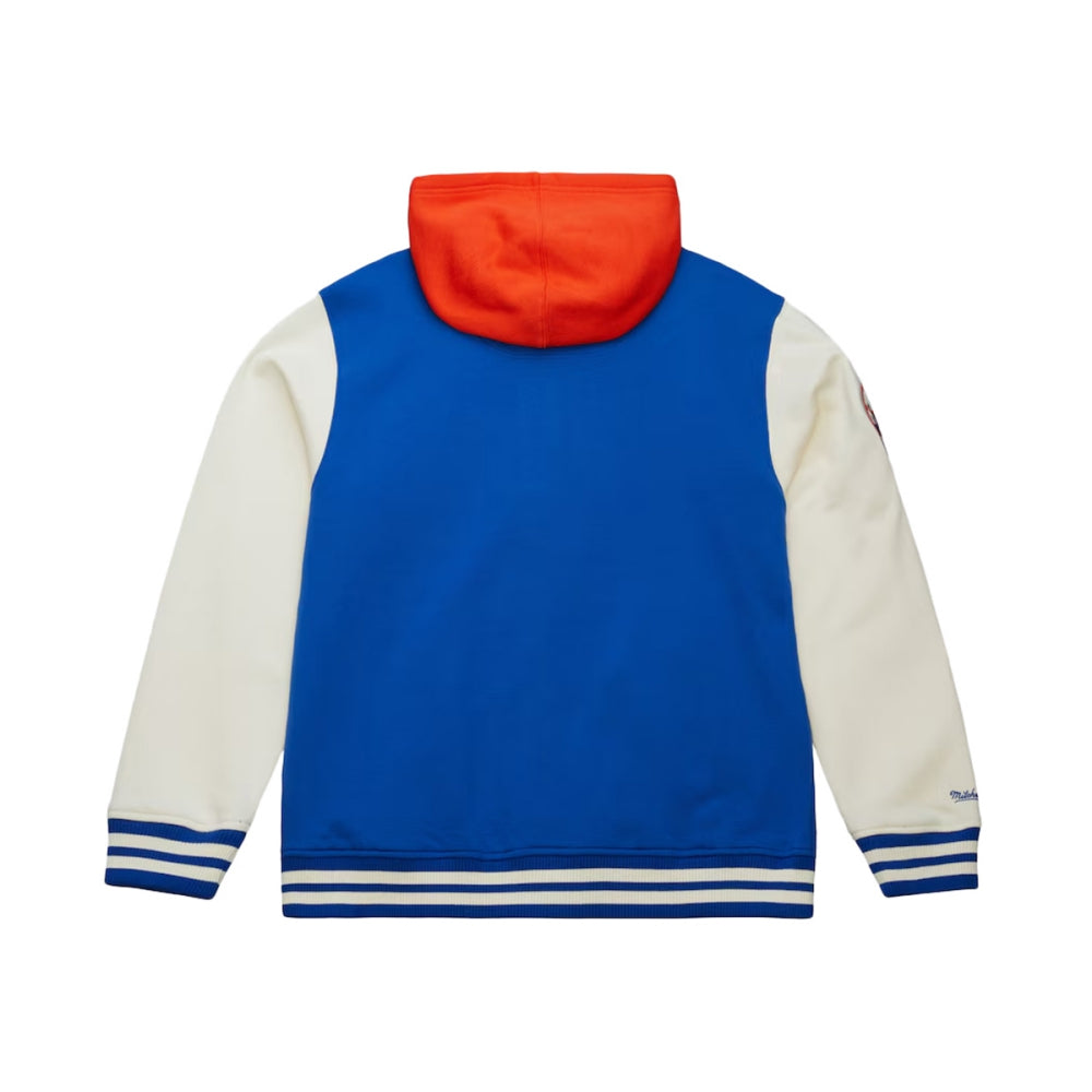 Mitchell And Ness Kids new york mets Court Side Flc Jkt Fan Apparel in Blue Color