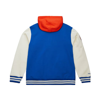 Mitchell And Ness Kids new york mets Court Side Flc Jkt Fan Apparel in Blue Color