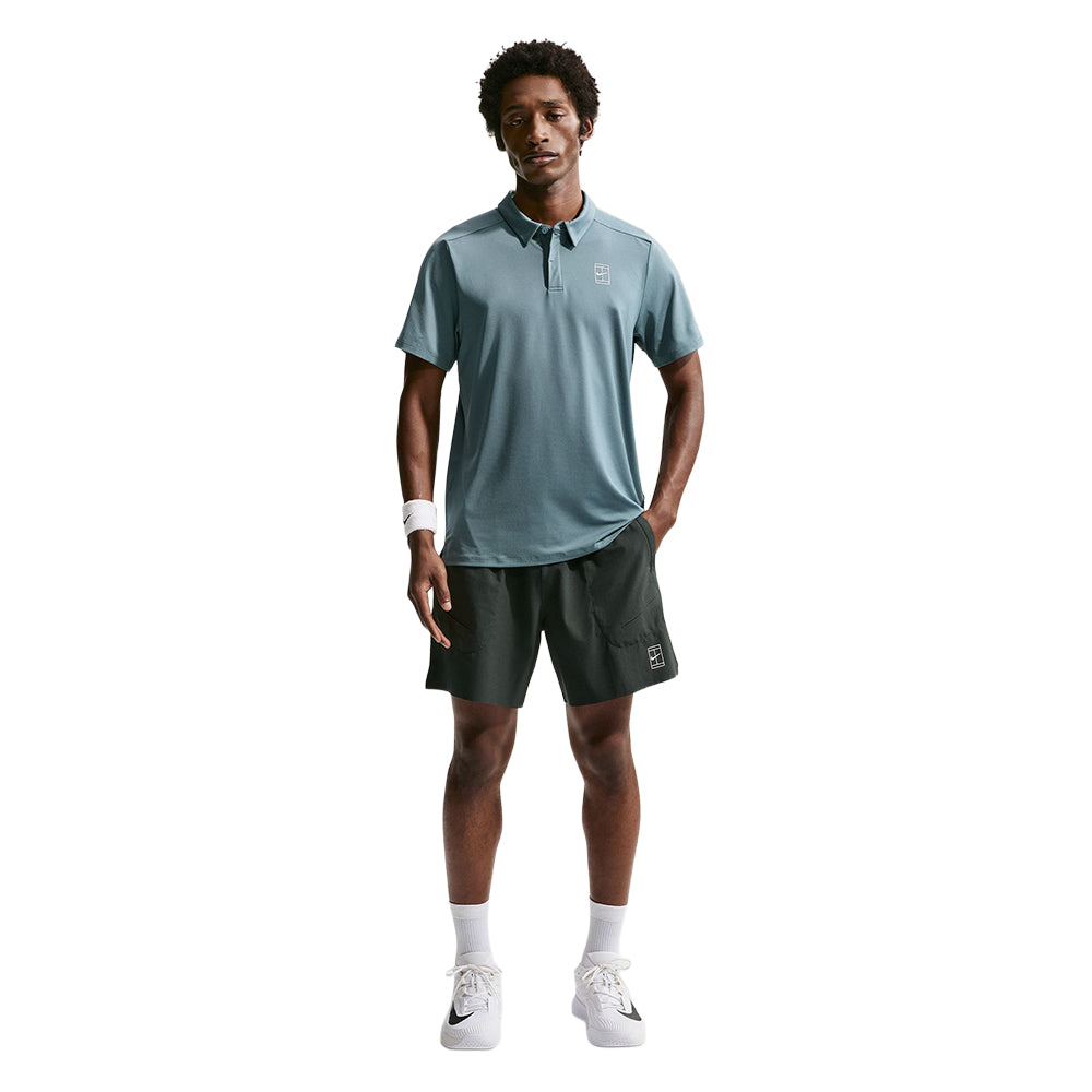 Nike Mens Nikecourt Advantage Shor Shorts in Black Color