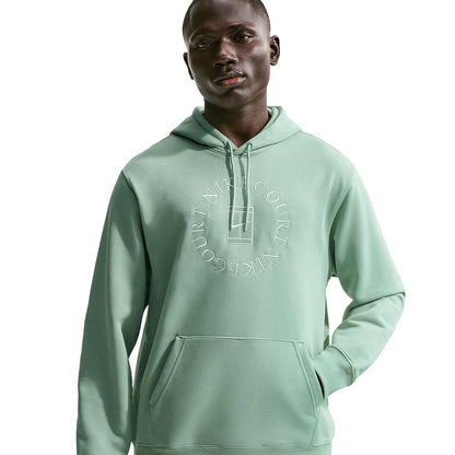 Nike Mens Terry Pullover Hoodie Pullover in Green Color