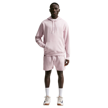 Nike Mens Terry Pullover Hoodie Pullover in Pink Color