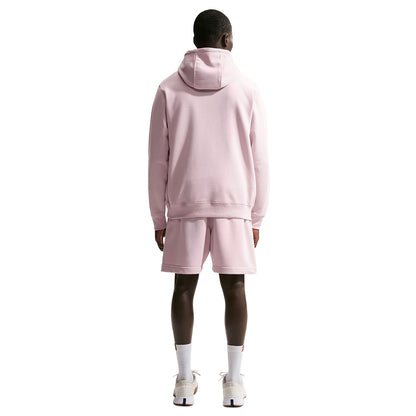 Nike Mens Terry Pullover Hoodie Pullover in Pink Color