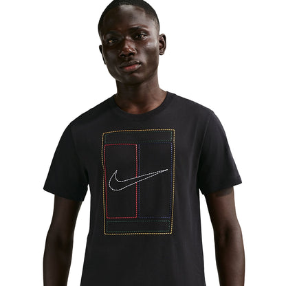 Nike Mens Std Heritage Tee Tops in Black Color