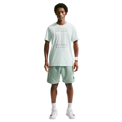 Nike Mens Std Heritage Tee Tops in Green Color