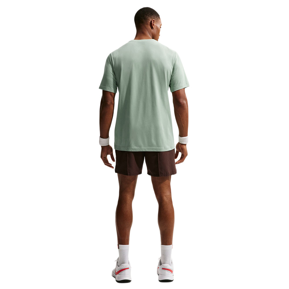 Nike Unisex M Tee French Open Tops in Green Color