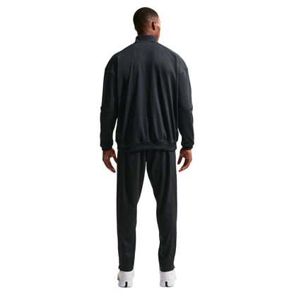Nike Mens Nikecourt Heritage Track Zip-Ups in Black Color