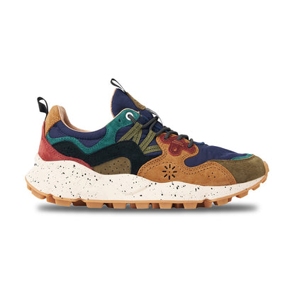 Flower Mountain Mens Yamano 3 Man Sneakers in Brown Color