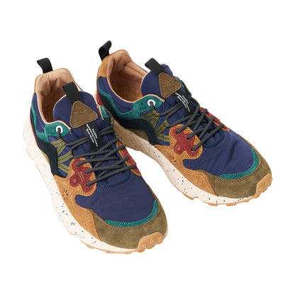 Flower Mountain Mens Yamano 3 Man Sneakers in Brown Color