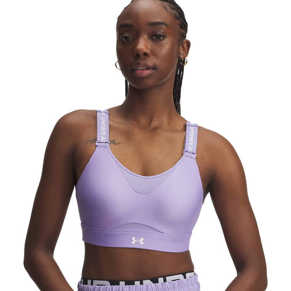 Under Armour Womens Ua Infinity 2.0 High Spo Sports Bras in Purple Color