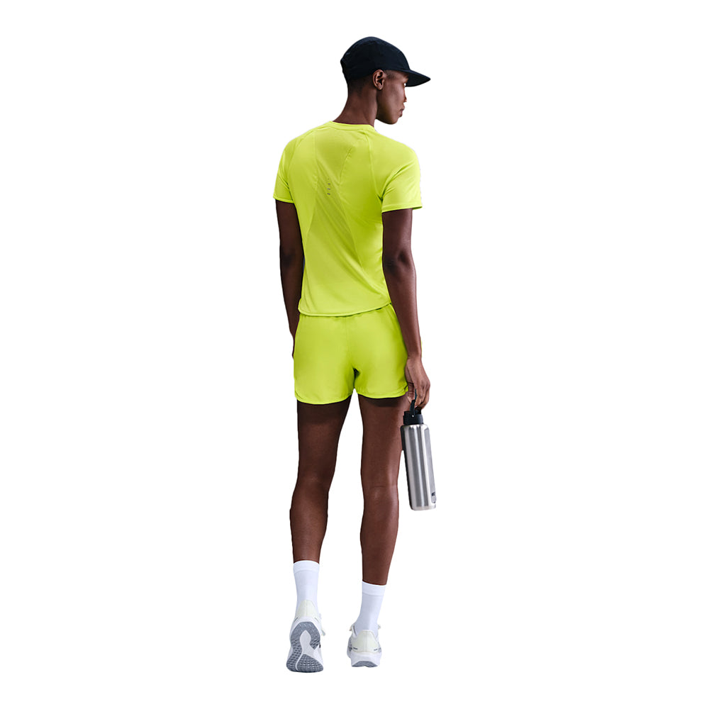 Nike Womens Nk Swift Df short sleeve Top in Yellow Color