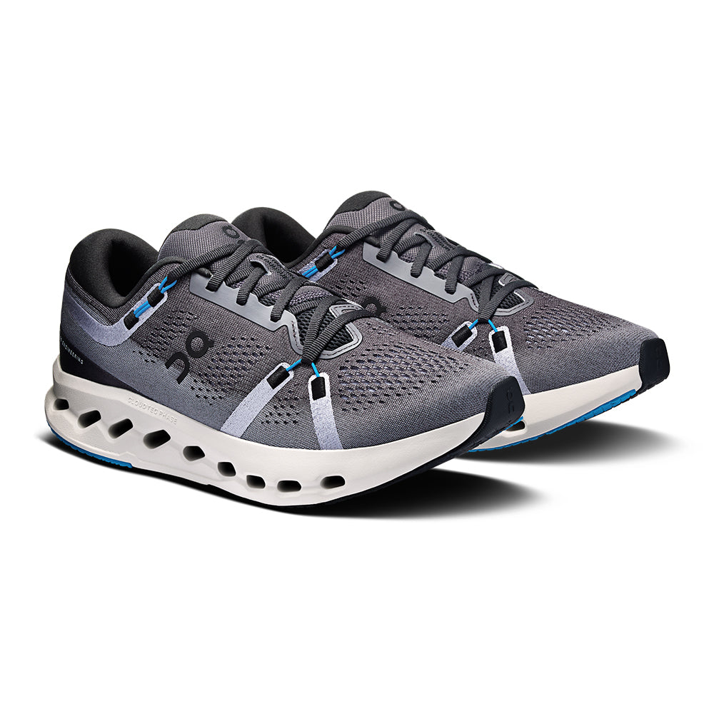 On Mens Cloudsurfer 2 Running Shoes in Black Color