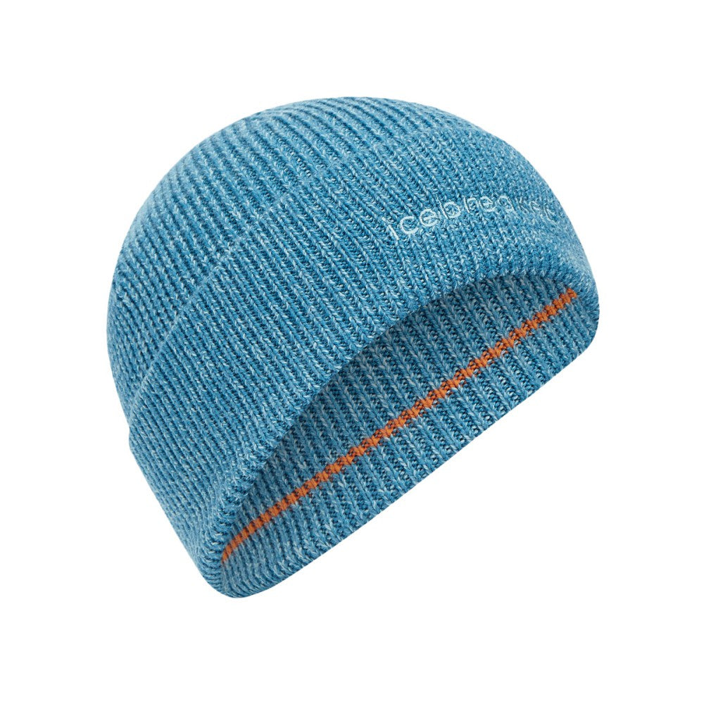 Icebreaker Unisex Merino All Day Toque Bea Winter Hats in Blue Color