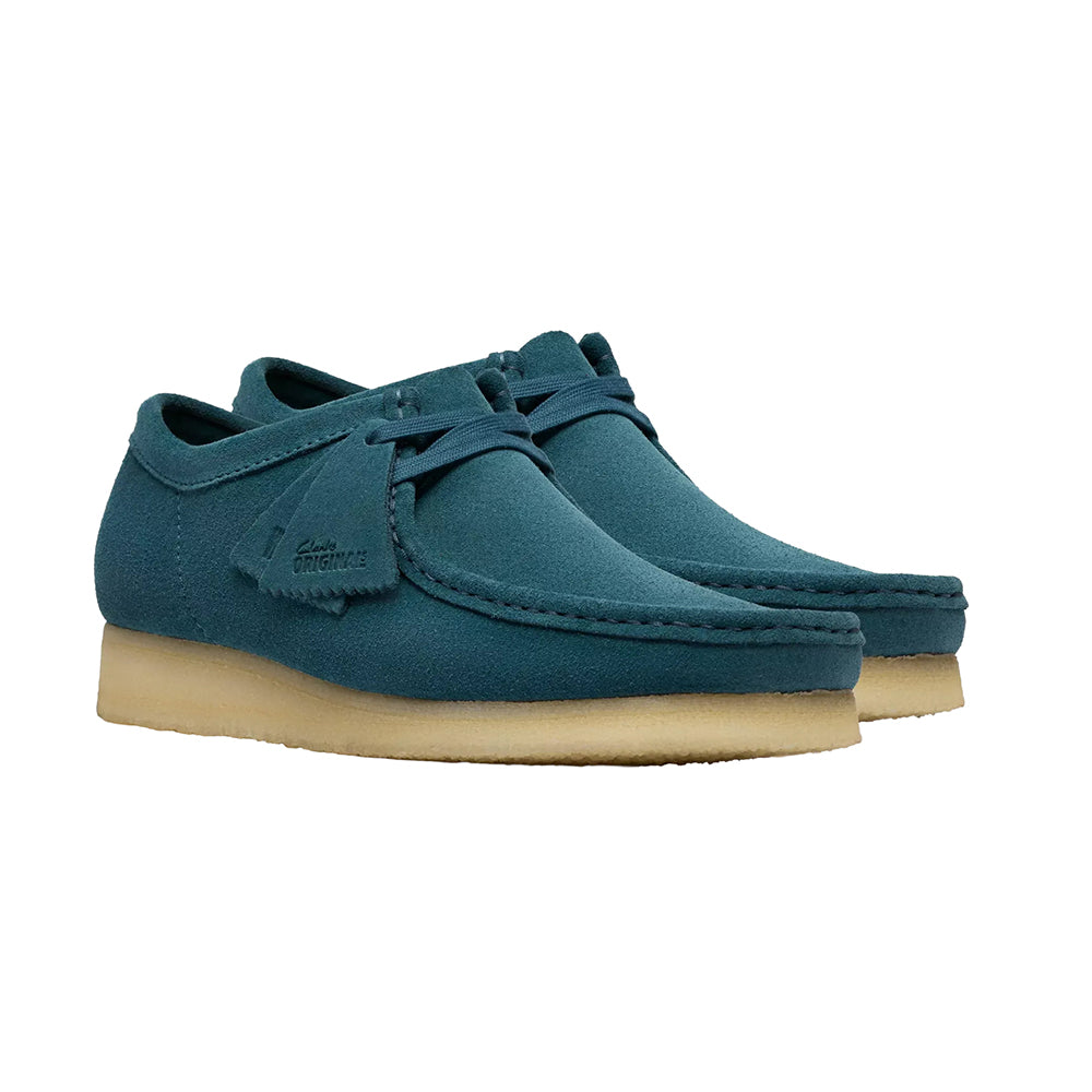 Clarks Mens Wallabee Casual Shoes in Blue Color