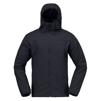 Norrona Mens Thermo Zip Hood M Midlayer in Black Color