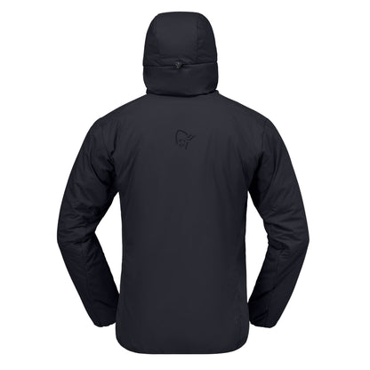 Norrona Mens Thermo Zip Hood M Midlayer in Black Color