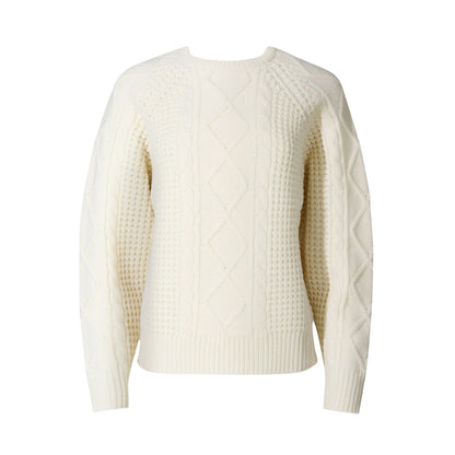 CRYSTAL C. NECK SWEATER | 2283-CREAM