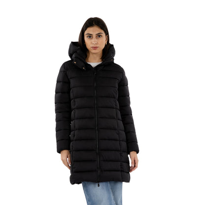 Save The Duck Womens Enis Womens Parka City Coats in Black Color