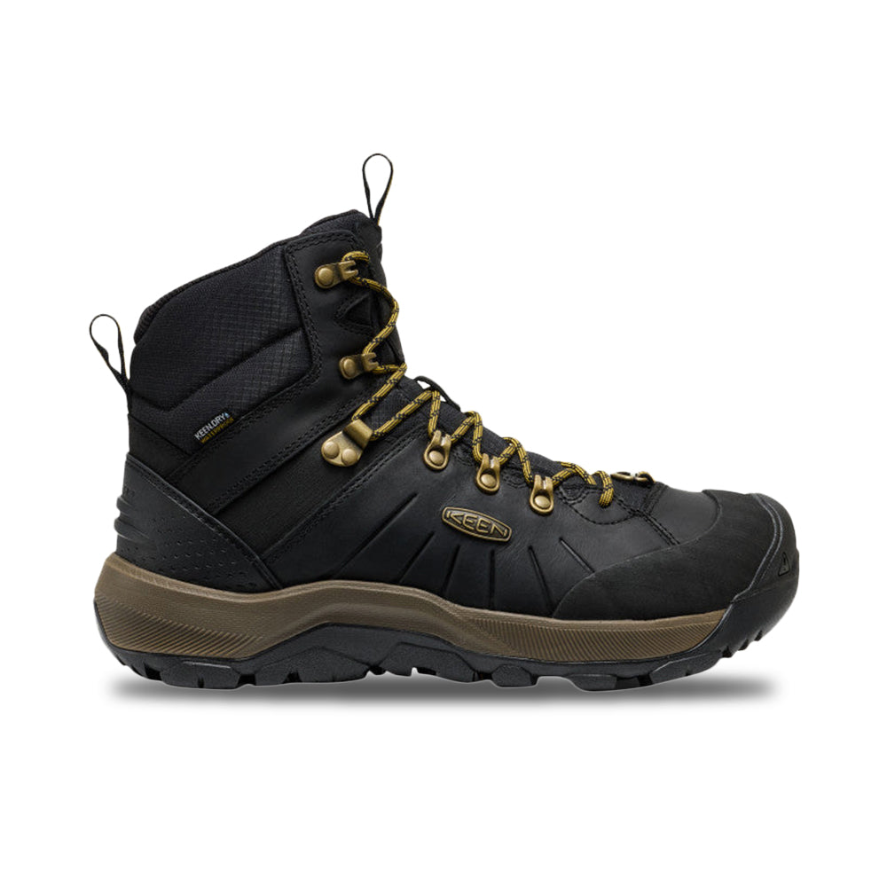 Keen Mens Revel IV Mid Polar Boots in Black Color