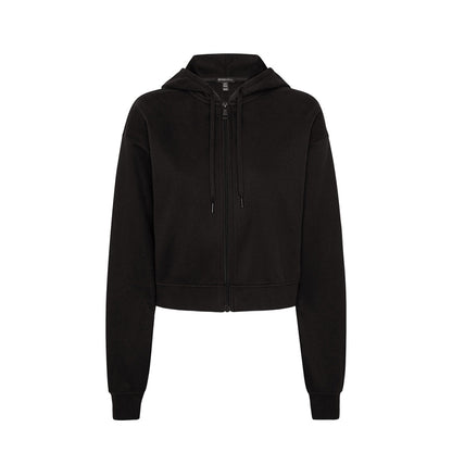 LUXEFLEECE ZIP UP HOODIE | BLACK