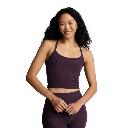 SD SLIM RACERBACK CROPPE | EGGPLANT P