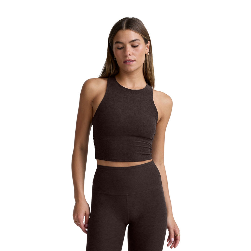 SD REFOCUS CROPPED TANK | DARK CHOCO