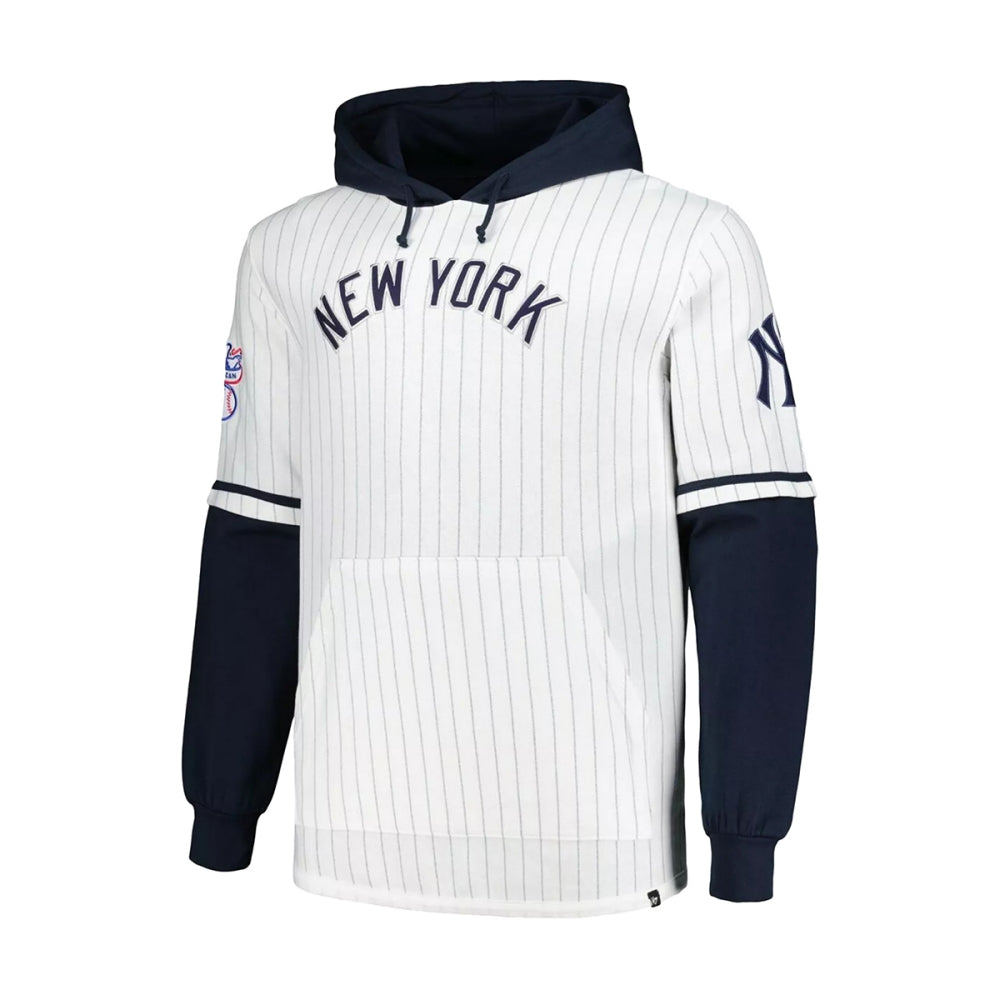NYY PINSTRIPE DBL HEADER | WHITE WASH