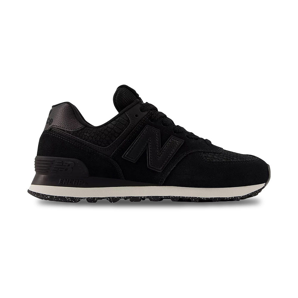 New Balance Womens 574 Sneakers in Black Color