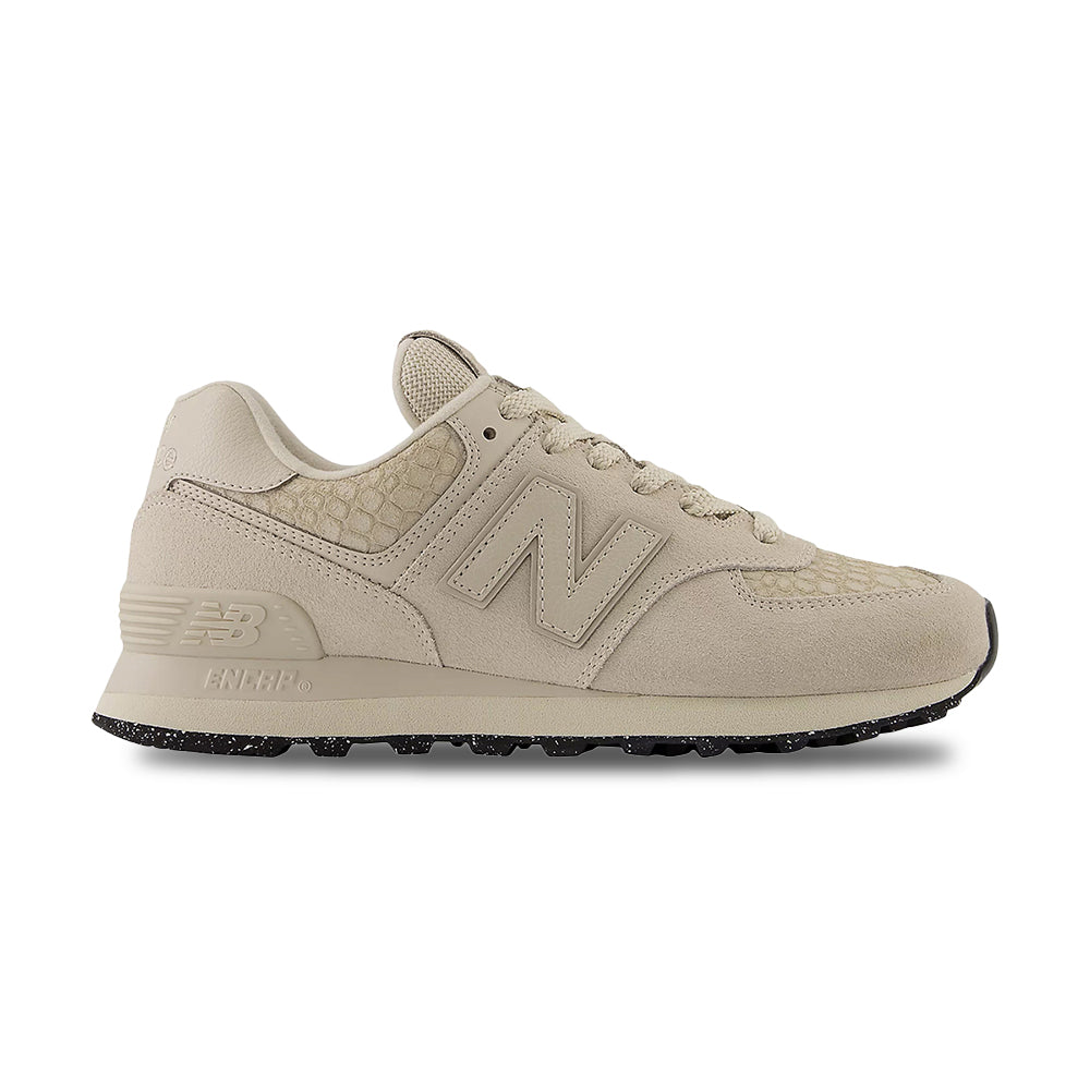 New Balance Womens 574 Sneakers in White Color
