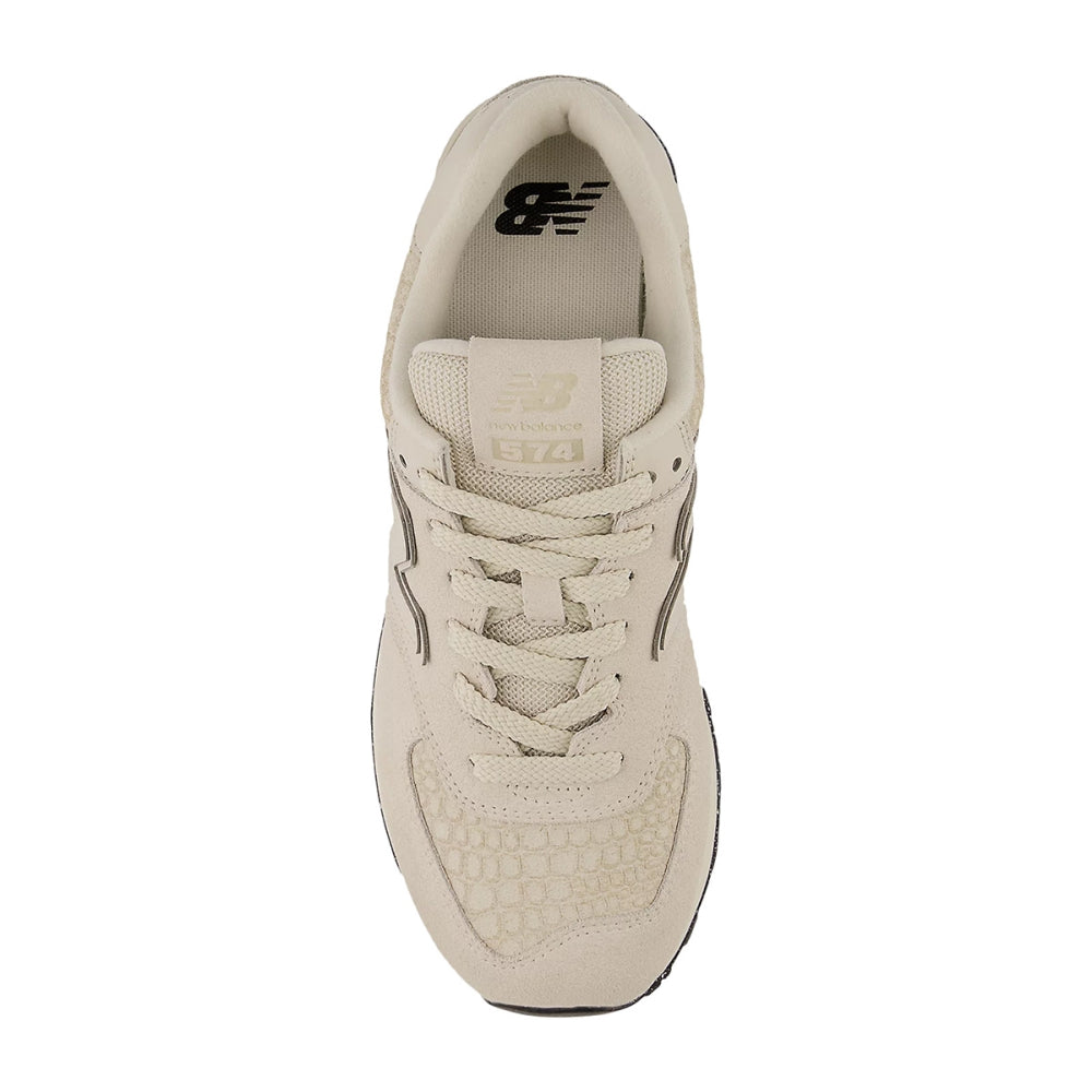 New Balance Womens 574 Sneakers in White Color