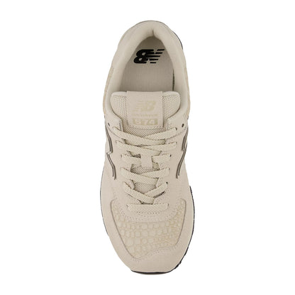 New Balance Womens 574 Sneakers in White Color