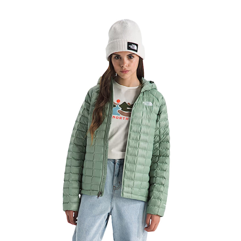The North Face Unisex Thermoball Hooded Midlayer in Green Color